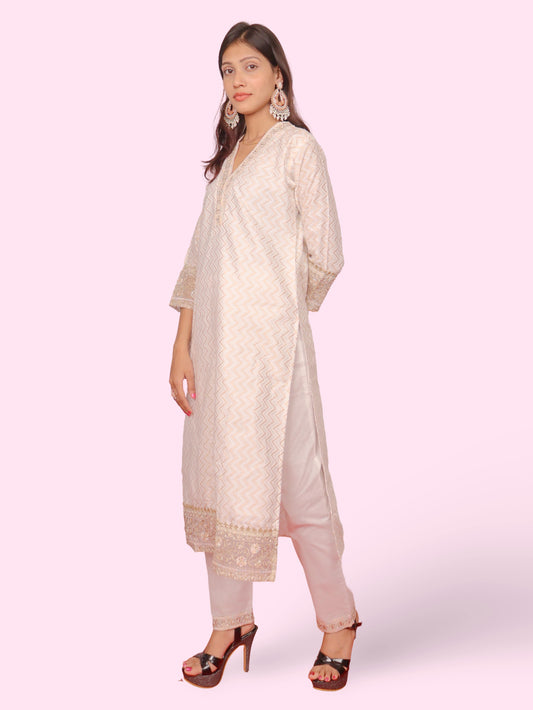 Women's Cotton Kurta-Pant, and Dupatta Set-1