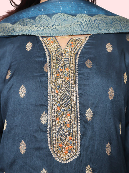 Women's Straight Kurta-Pant, and Dupatta Set-3