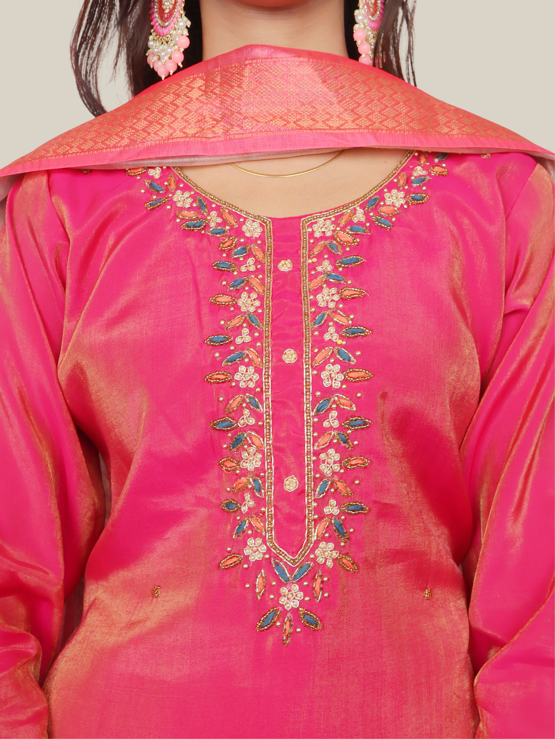 Women's Straight Kurta-Pant, and Dupatta Set-3