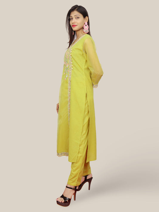 Women's Cotton Kurta-Pant, and Dupatta Set-1