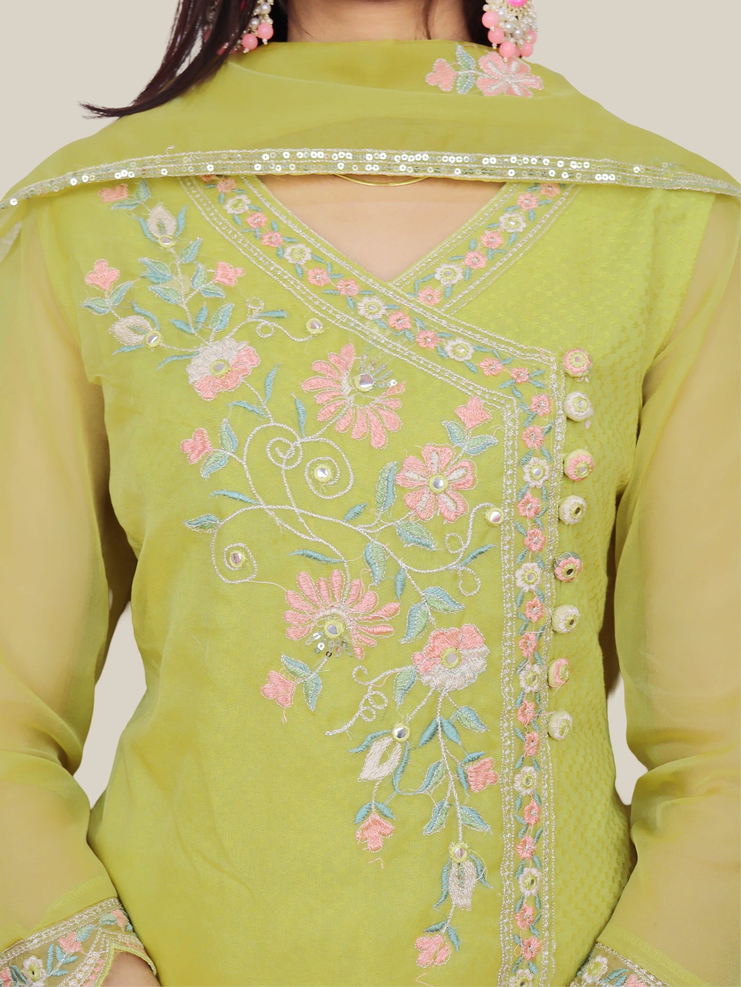Women's Cotton Kurta-Pant, and Dupatta Set-3