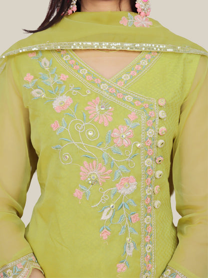 Women's Cotton Kurta-Pant, and Dupatta Set-3