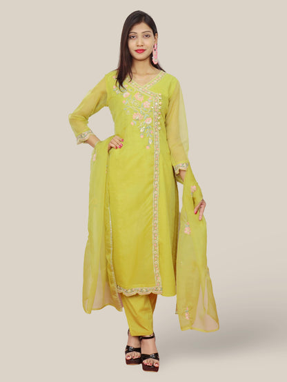 Women's Cotton Kurta-Pant, and Dupatta Set-4